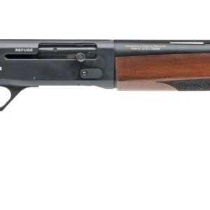 GForce Arms GF1 Refuge semi-automatic 20 gauge shotgun with 18.5-inch barrel, black finish and wood stock, red fiber optic front sight