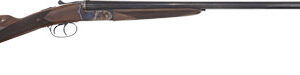 FAIR Iside II side-by-side .410 bore shotgun with 28-inch barrels, case-colored receiver, and straight English stock