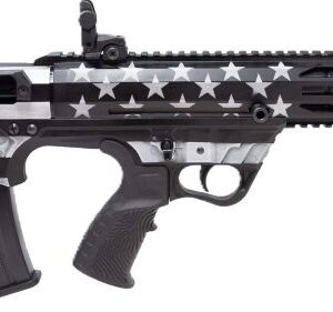 GForce Arms GFY1 AR-12 semi-automatic 12 gauge shotgun with 18.5-inch barrel and Greyscale US Flag finish