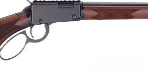 HENRY H1 SPORTER LEVER RIFLE - 22/S/L/LR 18.5" BLUED WALNUT