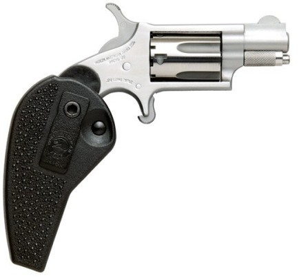 North American Arms Mini Revolver .22 LR with 1-1/8 inch stainless barrel and holster grip combo