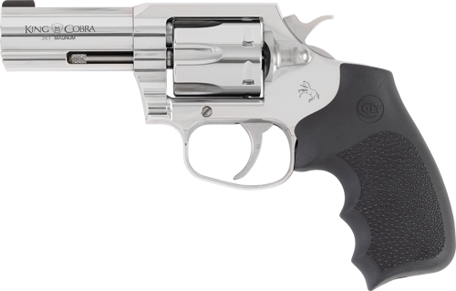 COLT KING COBRA 357MAG 3" 6RD - BRUSHED STAINLESS BLACK GRIPS - Image 2