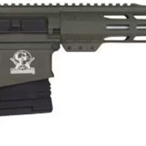 Great Lakes Firearms GL10 semi-automatic .308 Win rifle with 18-inch stainless barrel and OD Green bi-tone finish, right side view
