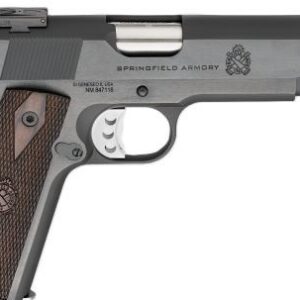 Springfield Armory 1911 Garrison Target .45 ACP 5-inch blued semi-automatic pistol with adjustable rear sight