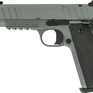 Tisas 1911 Carry B9BA NSSF-C 9mm semi-auto pistol with 4.25-inch bull barrel and grey finish, left side view