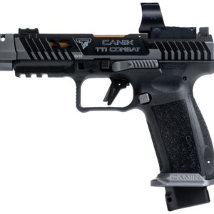 Canik TTI Combat 9mm Pistol – Smoke/MultiCam, 18+1, Optic Ready, Ported & Serrated Slide