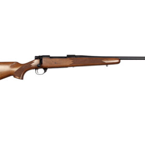 Howa Hunter bolt action rifle in .22-250 Remington with 22-inch threaded blued barrel