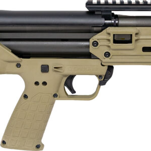 Kel-Tec KS7 Gen2 12 gauge pump-action bullpup shotgun in tan with fiber optic front sight and 18.5-inch barrel