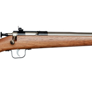 Keystone Sporting Arms Crickett KSA3238 youth single-shot .22 LR rifle with stainless barrel and walnut stock