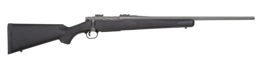 Mossberg Patriot .450 Bushmaster bolt-action rifle with stainless Cerakote barrel and black synthetic stock