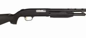 Mossberg 510 Mini compact youth pump action shotgun in 20 gauge with 18.5-inch blued barrel and synthetic stock