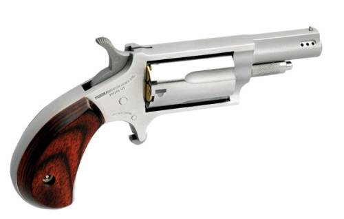 North American Arms Mini Revolver .22 Magnum .22 LR combo 1-5/8 inch ported stainless steel single action revolver
