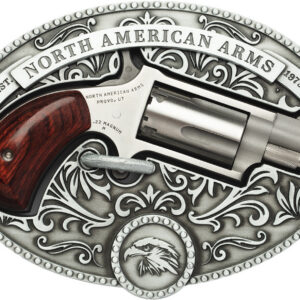 North American Arms Chuckwagon .22 Magnum mini revolver with 1.13-inch matte stainless barrel, right-side profile view