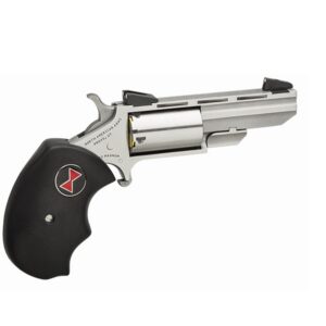 North American Arms Black Widow .22 Magnum 2-inch stainless single action mini-revolver with fixed Marble Arms sights