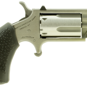 North American Arms Pug .22 Magnum stainless mini revolver with XS Tritium Dot sights, 1-inch barrel, right side view