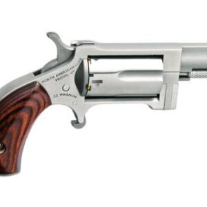 North American Arms Sidewinder stainless mini-revolver with 1.5-inch barrel chambered in .22 LR and .22 Magnum