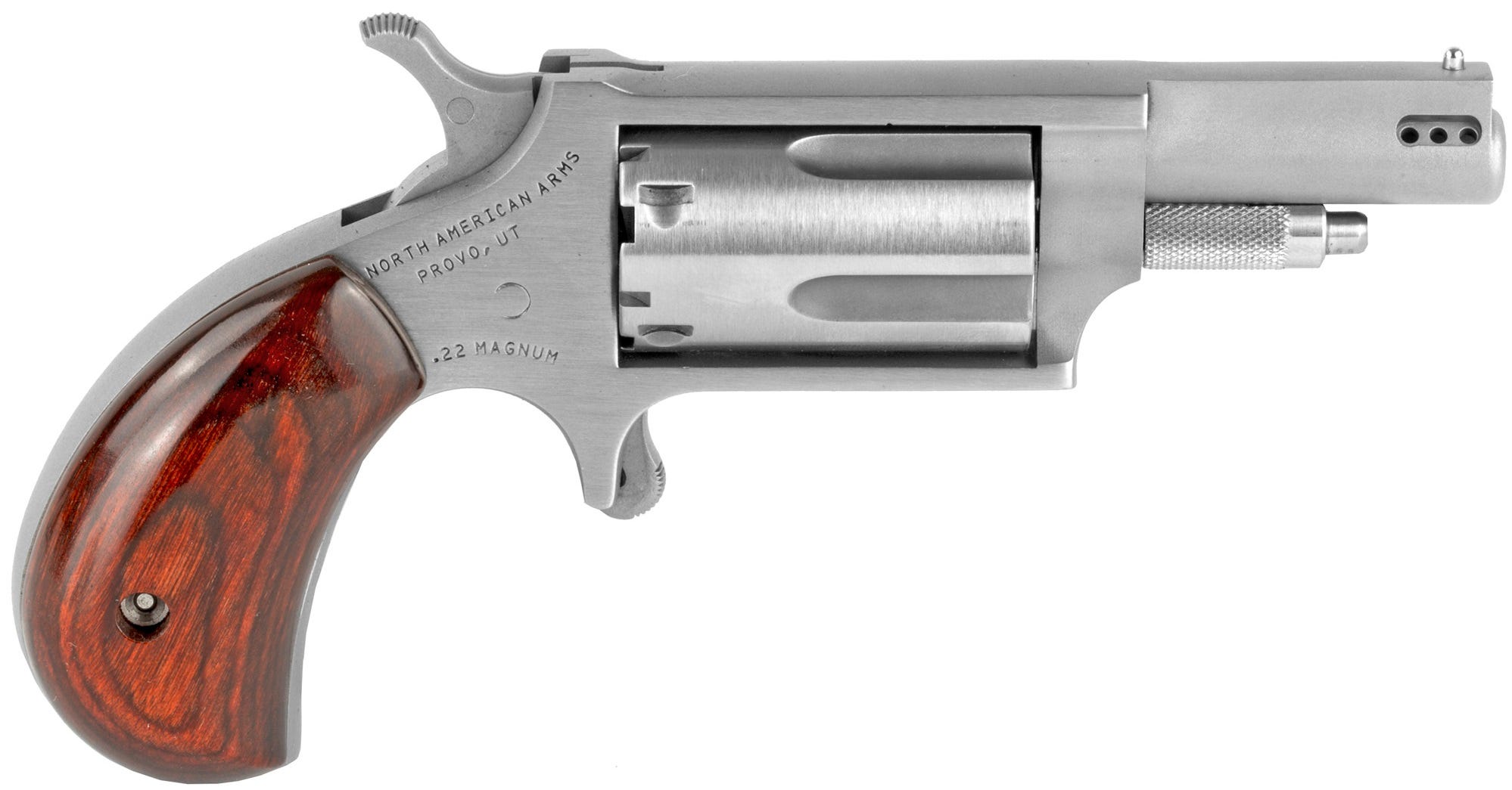 North American Arms NAA-22M-P Mini Revolver .22 Magnum 1-5/8 inch ported stainless steel