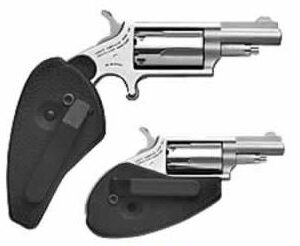North American Arms Mini Revolver .22 Magnum with .22 LR conversion cylinder and holster grip combo, stainless finish