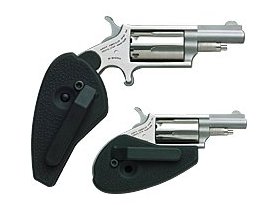 North American Arms NAA-22M-HG Mini Revolver .22 Magnum 1-5/8 inch stainless barrel with holster grip combo