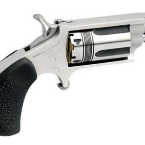 North American Arms The Wasp stainless mini revolver with 1-1/8 inch barrel and dual .22 Mag and .22 LR cylinders