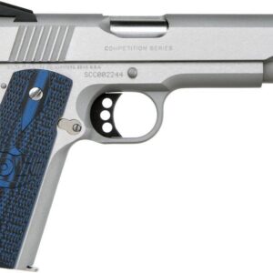 COLT COMPETITION 38 SUPER 5" - 9RD STAINLESS BLUE G10 GRIPS