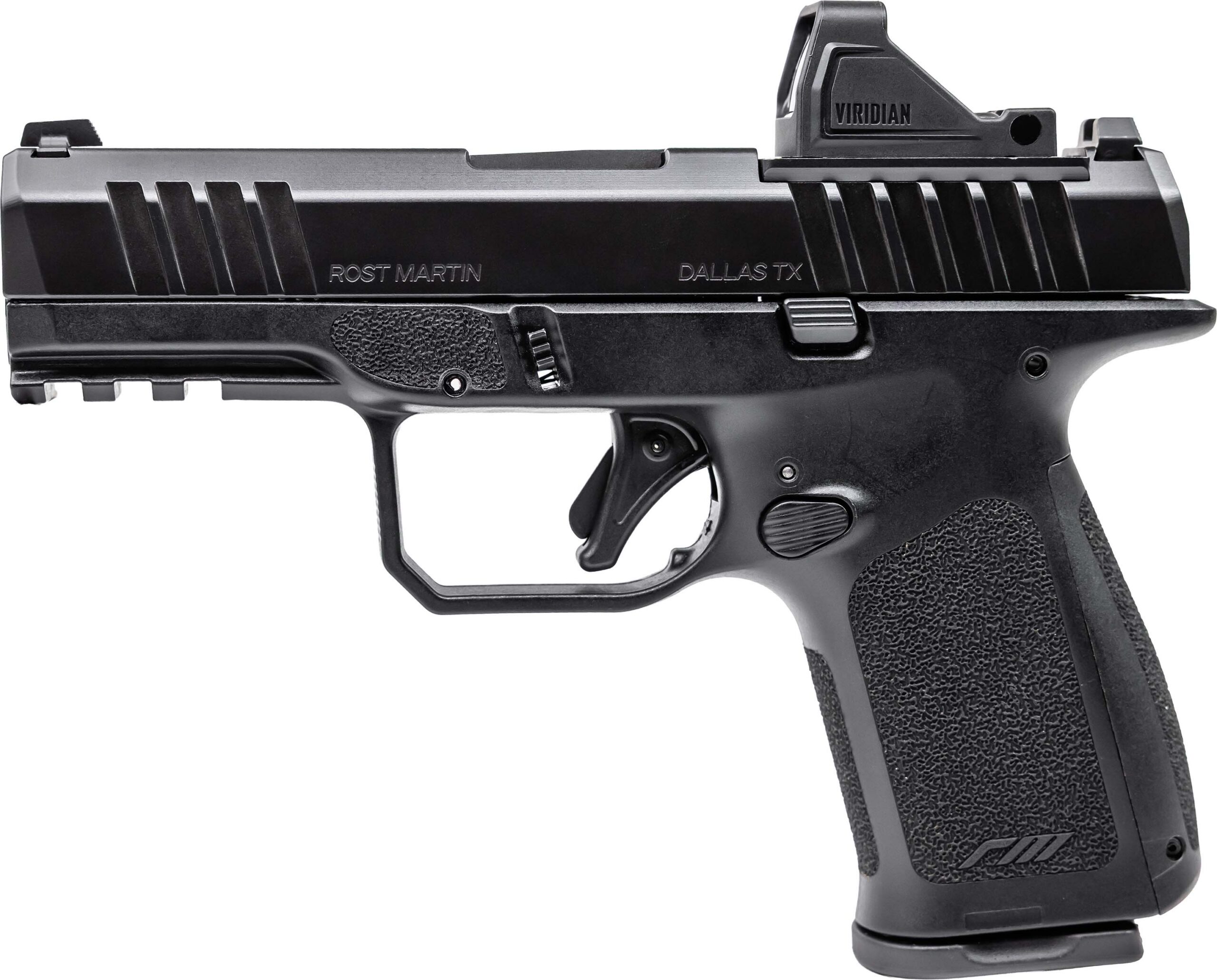 Rost Martin RM1C 9mm Striker-Fired Pistol 10+1 Black 4" with Optic-Ready Slide – CA Compliant Bundle