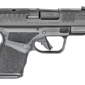 Springfield Armory Hellcat OSP 9mm semi-auto pistol with black Melonite finish and optic-ready serrated slide