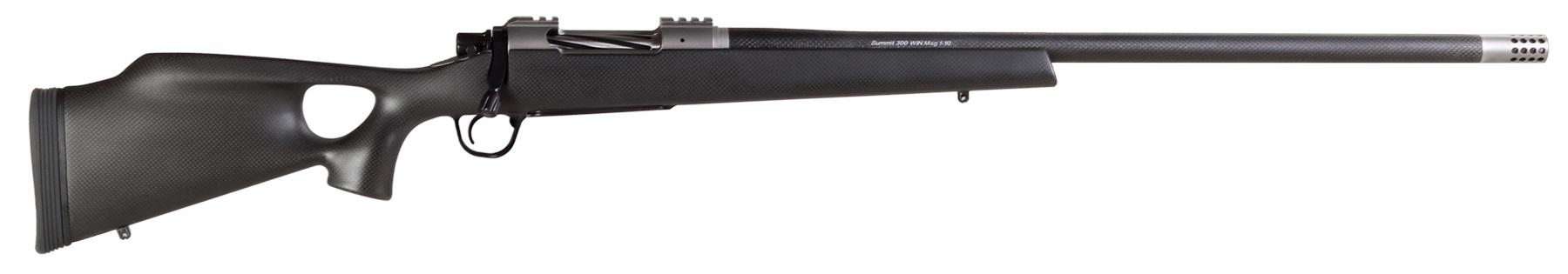 Christensen Arms Summit Ti bolt-action rifle in 7mm Remington Magnum with 26-inch carbon fiber threaded barrel