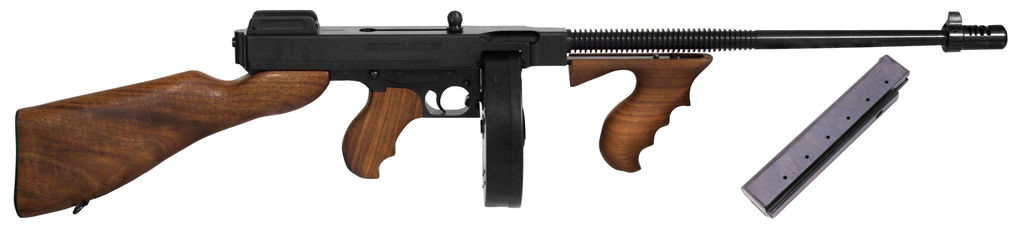 THOMPSON 1927A1 45ACP CARBINE - W/100 ROUND DRUM & 20RND. MAG.