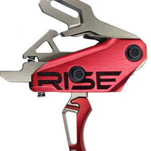 RISE TRIGGER REV 535 SLIDE AND - SNAP BUILT IN PINS SILVER/RED