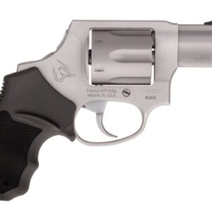 Taurus 856CH matte stainless 2-inch .38 Special concealed hammer double-action-only revolver, right side profile