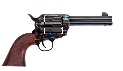 Traditions 1873 single action revolver in .357 Magnum with 4.75-inch barrel, case-colored hardened frame, and wood grips