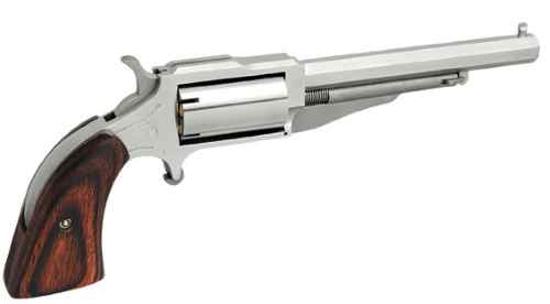 North American Arms The Earl .22 Magnum single-action stainless revolver with 4-inch barrel, right-side profile view
