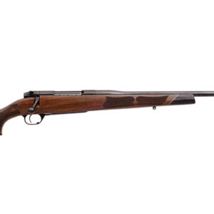 Weatherby Mark V Camilla Deluxe bolt-action rifle in 25 Creedmoor with 22-inch barrel, right side view