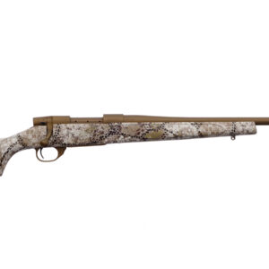 Weatherby Vanguard Badlands bolt-action rifle in .308 Winchester with 22-inch barrel, right-side profile view