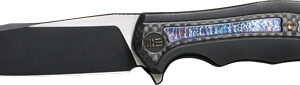 WE KNIFE ZONDA 4.05" BLACK - TITANIUM/BLACK STONEWASH