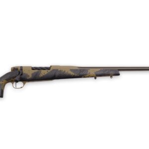 Weatherby Mark V Apex bolt-action rifle in 6.5 Weatherby RPM with 24-inch barrel and Flat Dark Earth finish