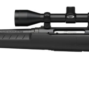 Savage Arms AXIS Left-Hand Bolt-Action Rifle in 6.5 Creedmoor with 22-inch blued barrel and black synthetic stock