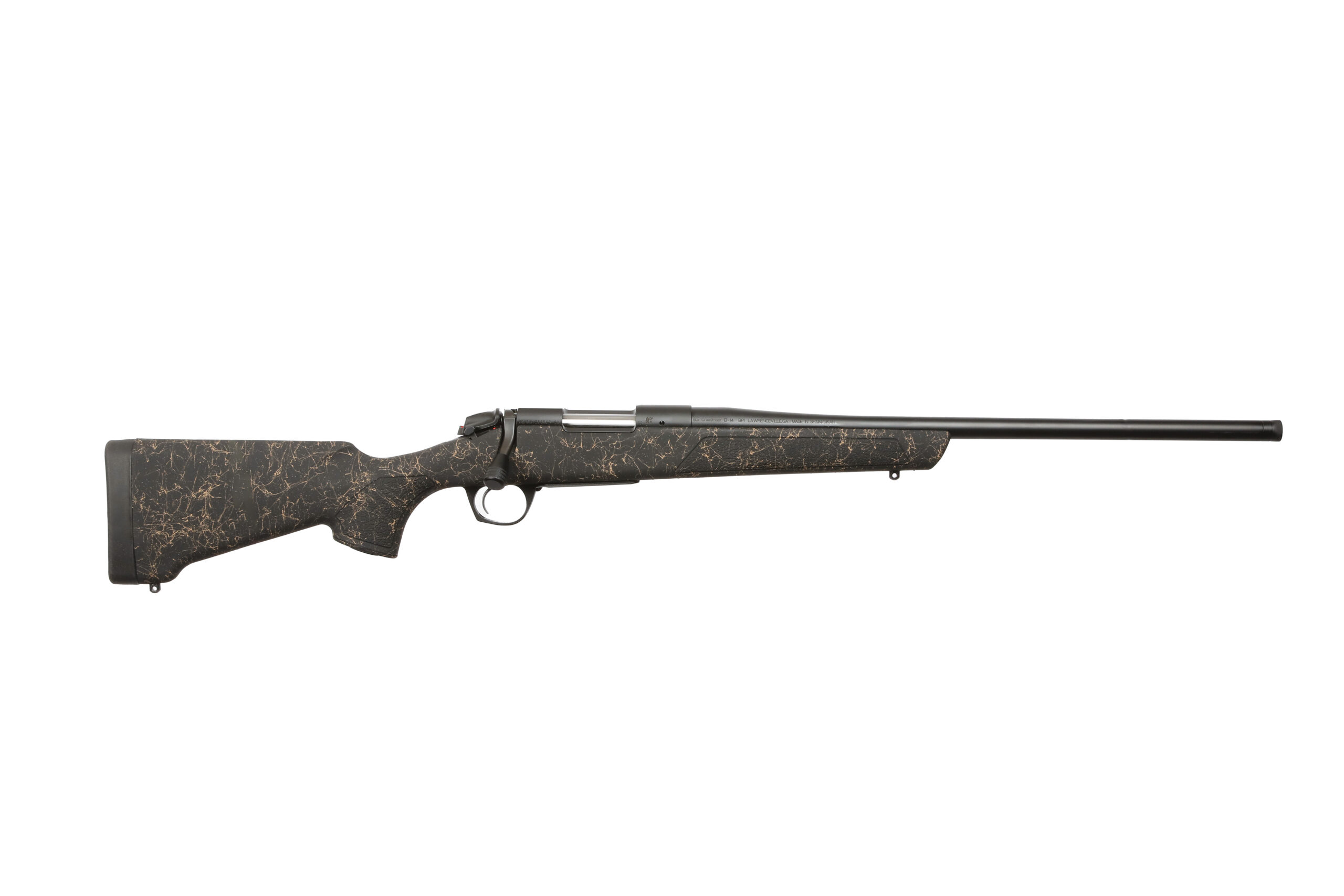 Bergara B-14 Stoke bolt-action rifle in 6.5 PRC with 20-inch threaded barrel and black synthetic stock