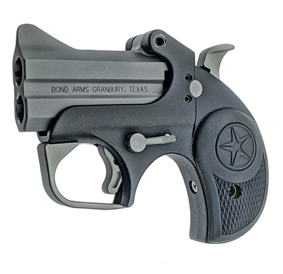 Bond Arms Backup BU45ACP .45 ACP break-action derringer with 2.5-inch barrel in stainless and black finish