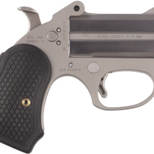 Bond Arms Honey-B 9mm stainless silver derringer with 3-inch barrel and fixed sights