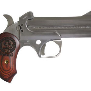Bond Arms Snake Slayer IV derringer in .45 Long Colt and .410 with silver stainless finish and 4.25-inch barrel