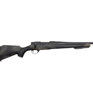 Weatherby Vanguard Black Hills bolt-action rifle in .223 Rem with 16-inch barrel and black and tan finish