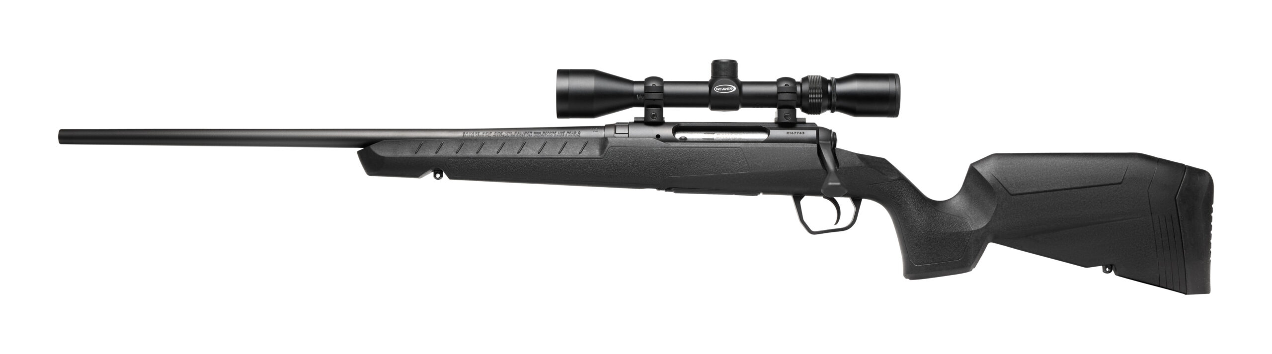 Savage Arms AXIS Compact left-hand bolt-action rifle in .350 Legend with 18-inch blued barrel