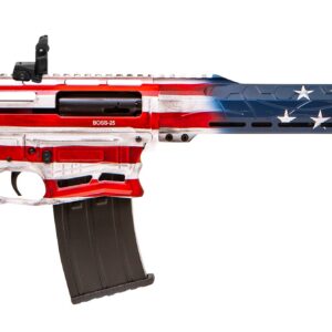 Legacy Sports International Citadel BOSS-25 semi-automatic 12 gauge shotgun with USA flag red white and blue finish and 18.75 inch barrel