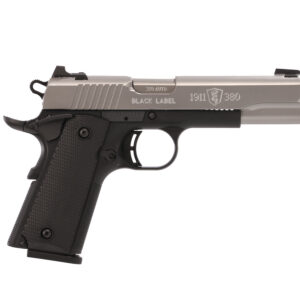 Browning 1911-380 semi-auto pistol in .380 ACP with stainless steel finish and 4.25-inch barrel