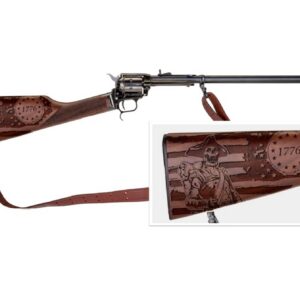 Heritage Manufacturing Rancher Carbine .22 LR 16-inch blued barrel single-action revolver rifle with fixed sights