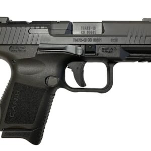 Canik TP9 Elite SC Blackout 9mm semi-auto pistol with optic-ready serrated slide and fixed dovetail sights