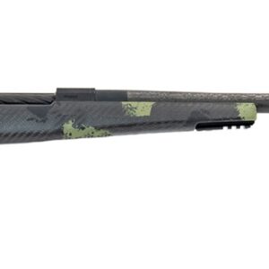Fierce Firearms CF Rogue bolt-action rifle in 7MM Backcountry with 24-inch carbon fiber barrel in black and fierce red finish
