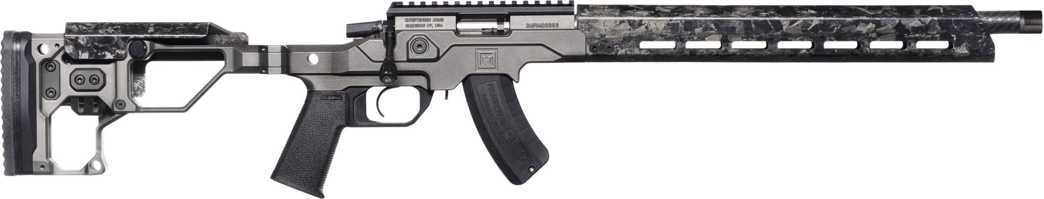 Christensen Arms MPR Rimfire .22 WMR bolt-action rifle with 16-inch barrel in Tungsten finish